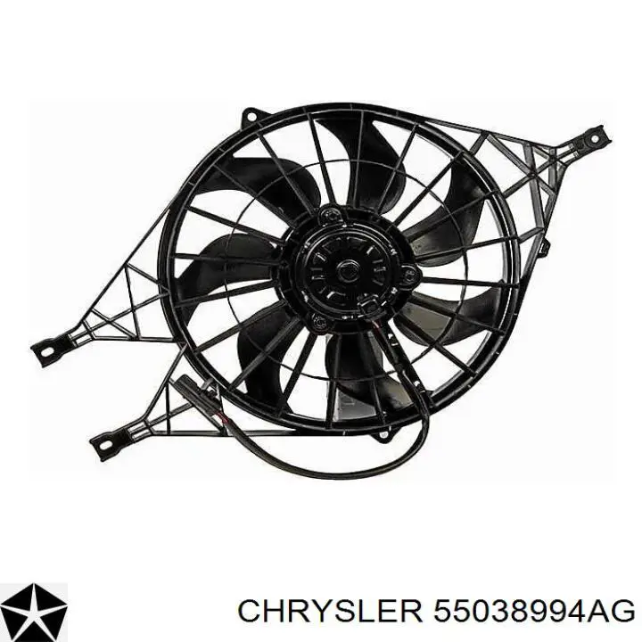 Диффузор радиатора охлаждения в сборе с мотором и крыльчаткой Chrysler 55038994AI цена, от 325.89 USD