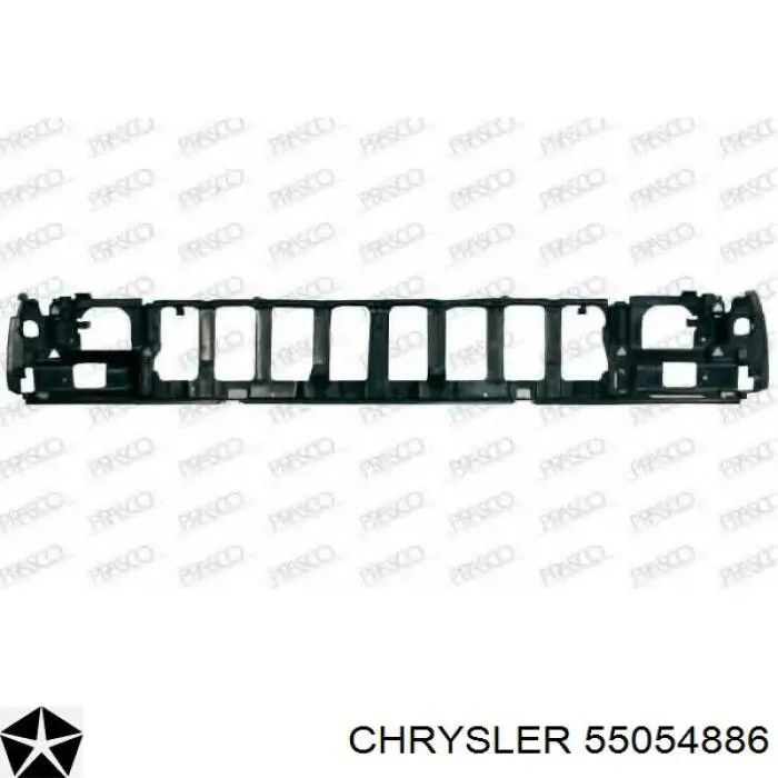 55054886 Chrysler суппорт радиатора в сборе (монтажная панель крепления фар)