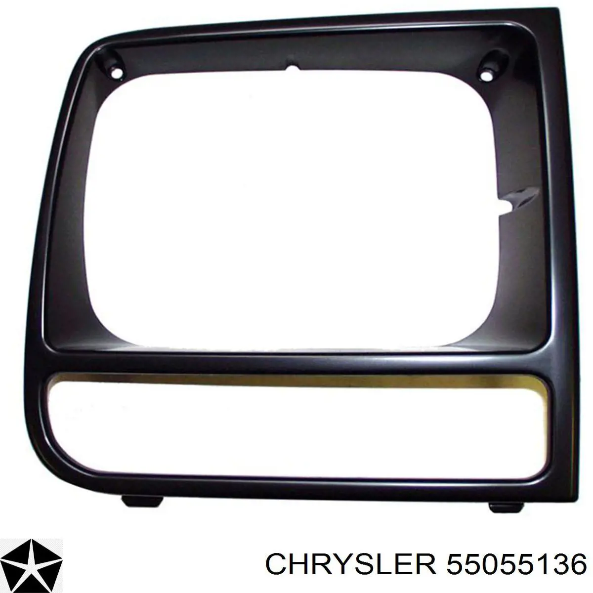 Рамка (облицовка) фары правой 55055136 Chrysler