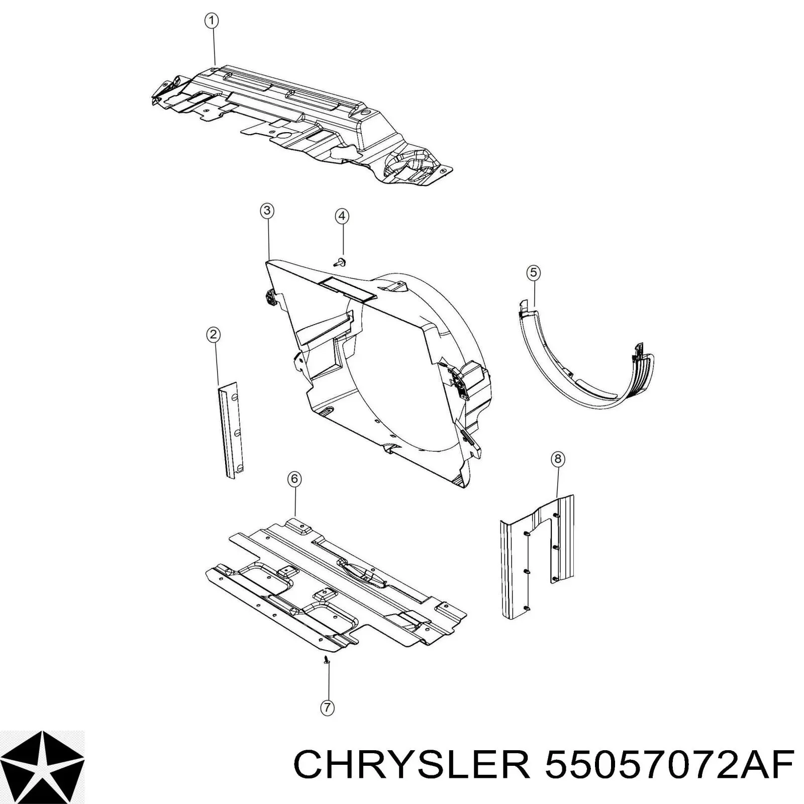  Chrysler 55057072AF цена, от 117.24 USD