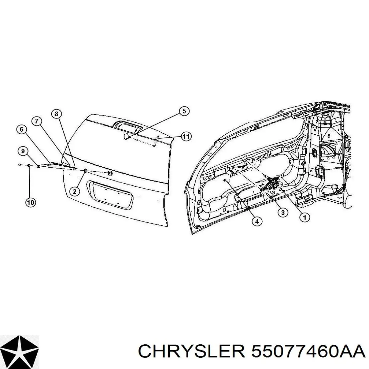  Chrysler 55077460AA цена, от 7.90 USD