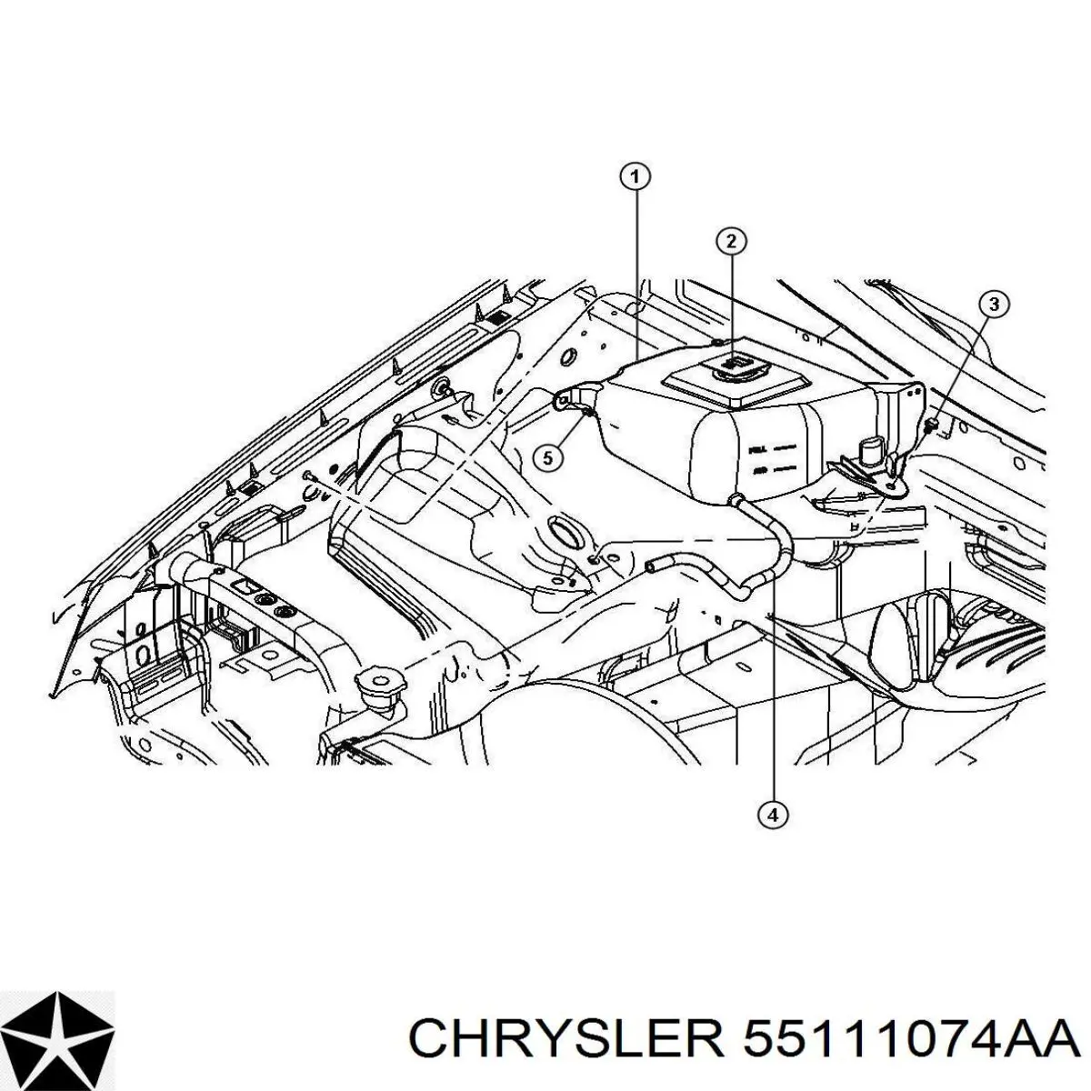 Крышка/пробка радиатора Chrysler 55111074AA цена, от 3.88 USD