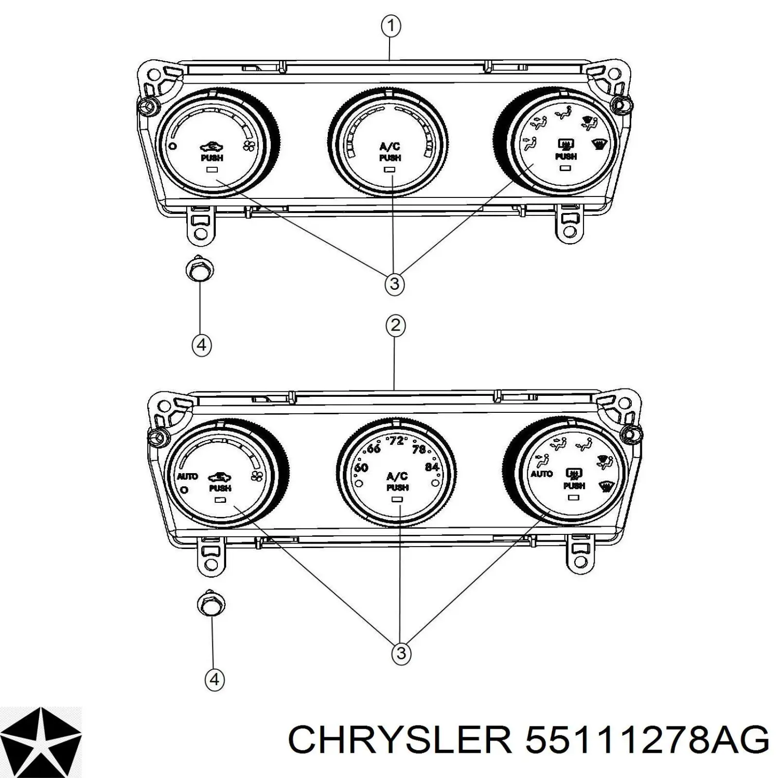 Регулятор вентилятора отопителя Chrysler 55111278AG цена, от 12.67 USD