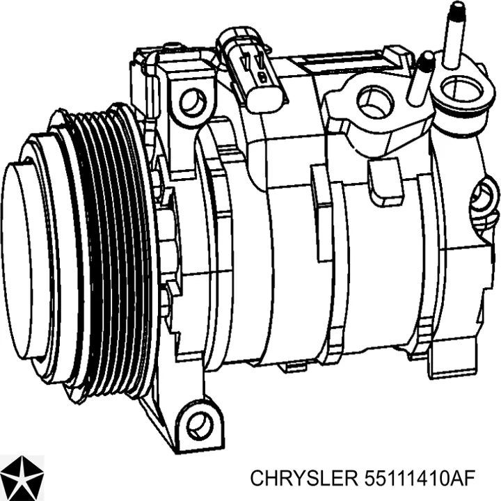 Купить 55111410AF Chrysler Компрессор климатической установки