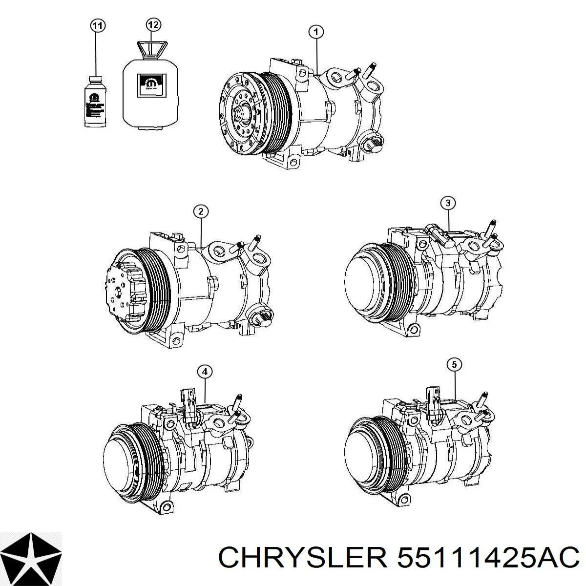  K55111425AA Fiat/Alfa/Lancia