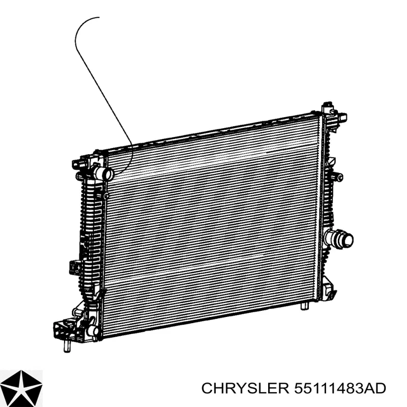 Радиатор 55111483AD Chrysler