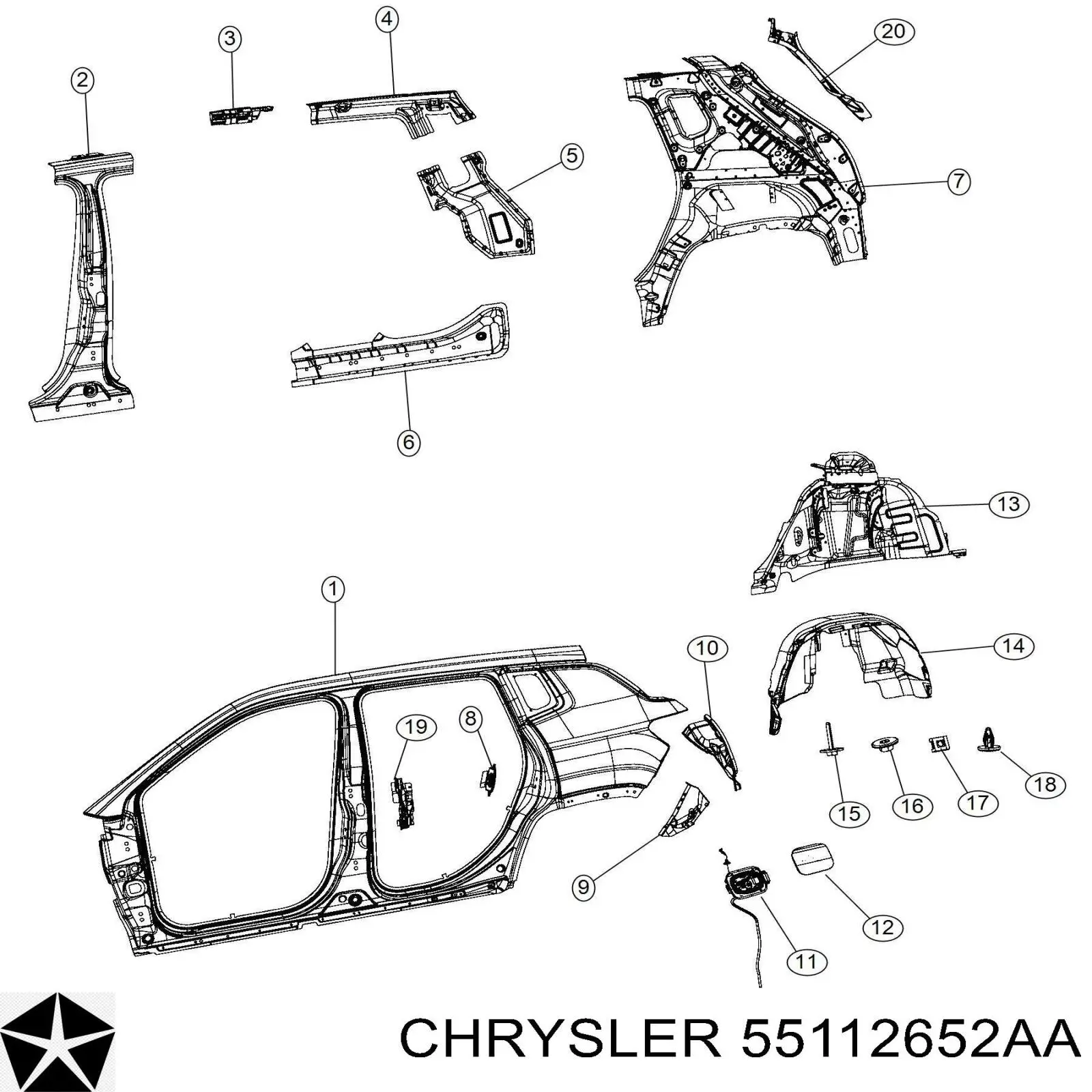  K55112652AA Fiat/Alfa/Lancia