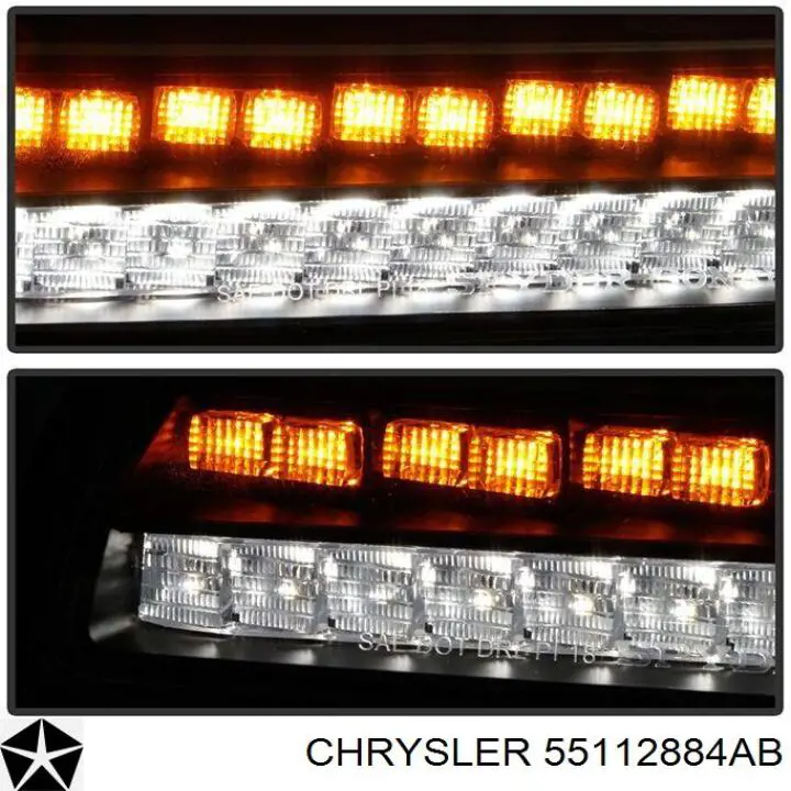 Габарит (указатель поворота) правый 55112884AB Chrysler