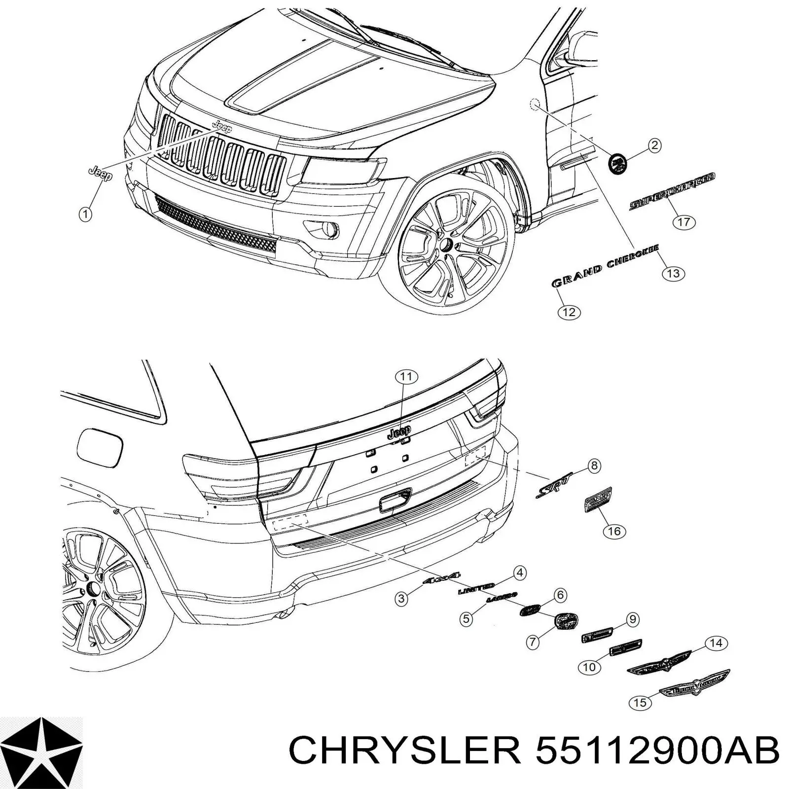 55112900AB Chrysler 