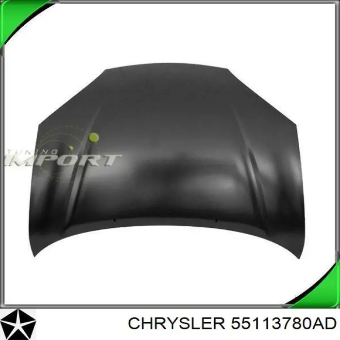 55113780AD Chrysler Запор капота (замок и привод замка капота)