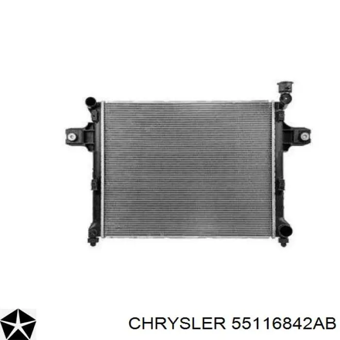 55116842AB Chrysler radiador de esfriamento de motor