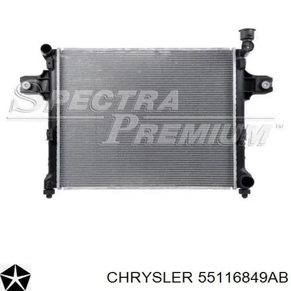 55116849AB Chrysler радиатор
