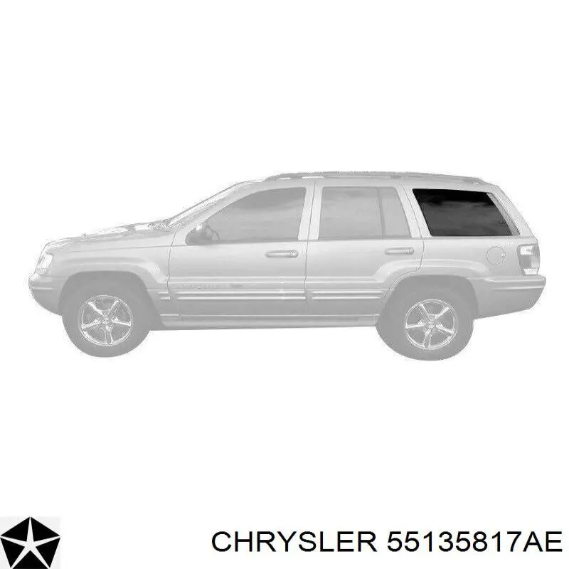 55135817AC Chrysler Стекло кузова/багажного отсека, левое