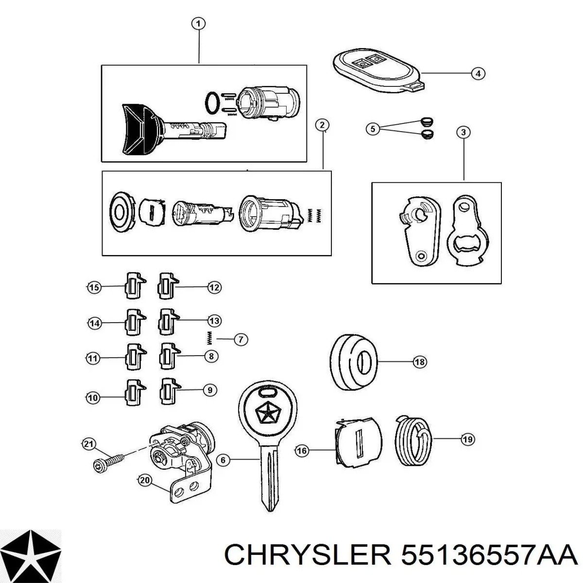  Chrysler 55136557AA цена, от 60.63 USD