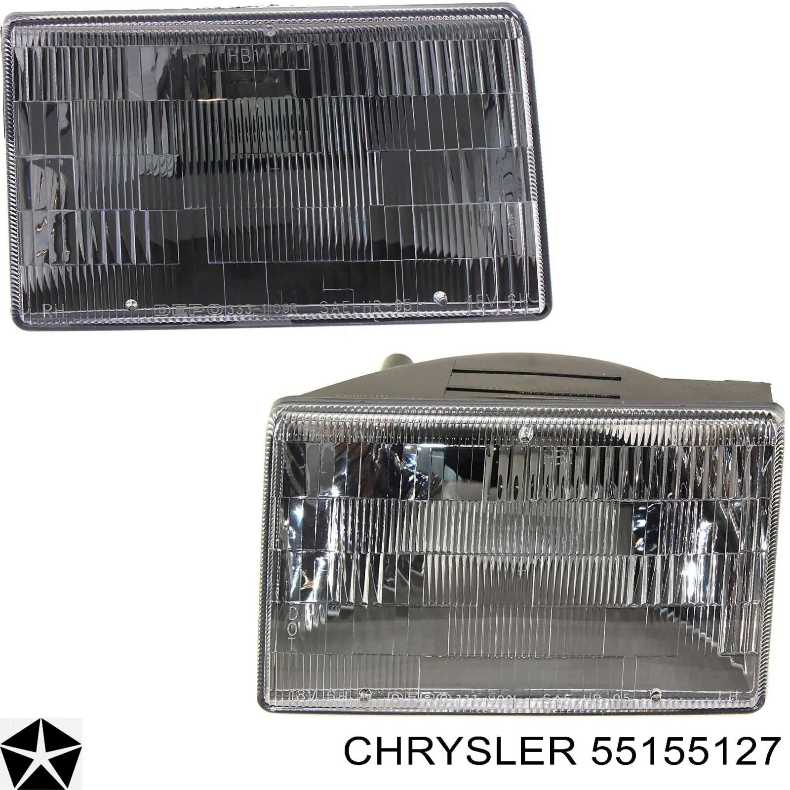 Фара левая 55155127 Chrysler