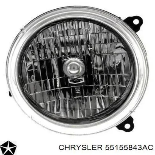 Зеркало заднего вида левое CHRYSLER 55155843AC