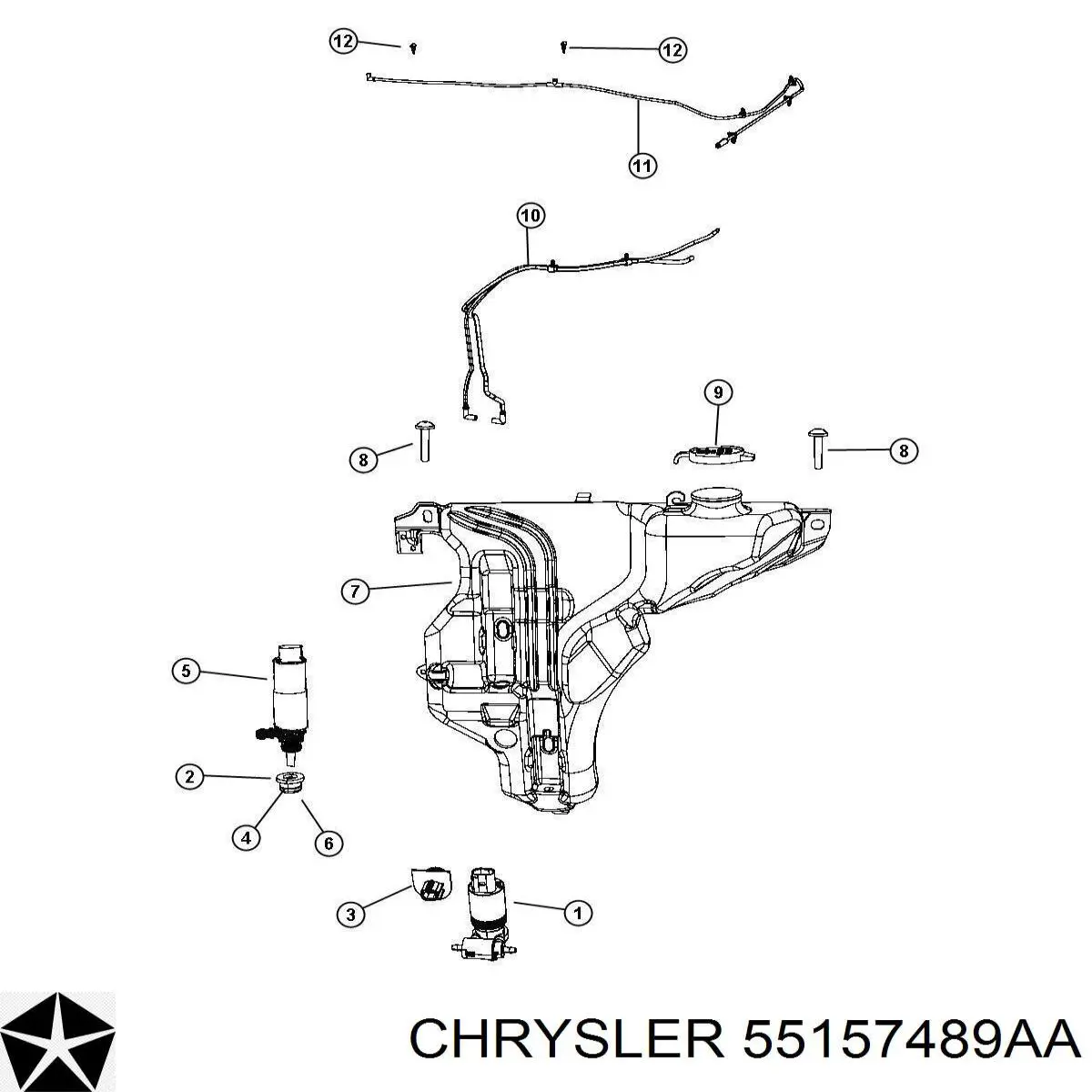 K55157489AA Fiat/Alfa/Lancia 