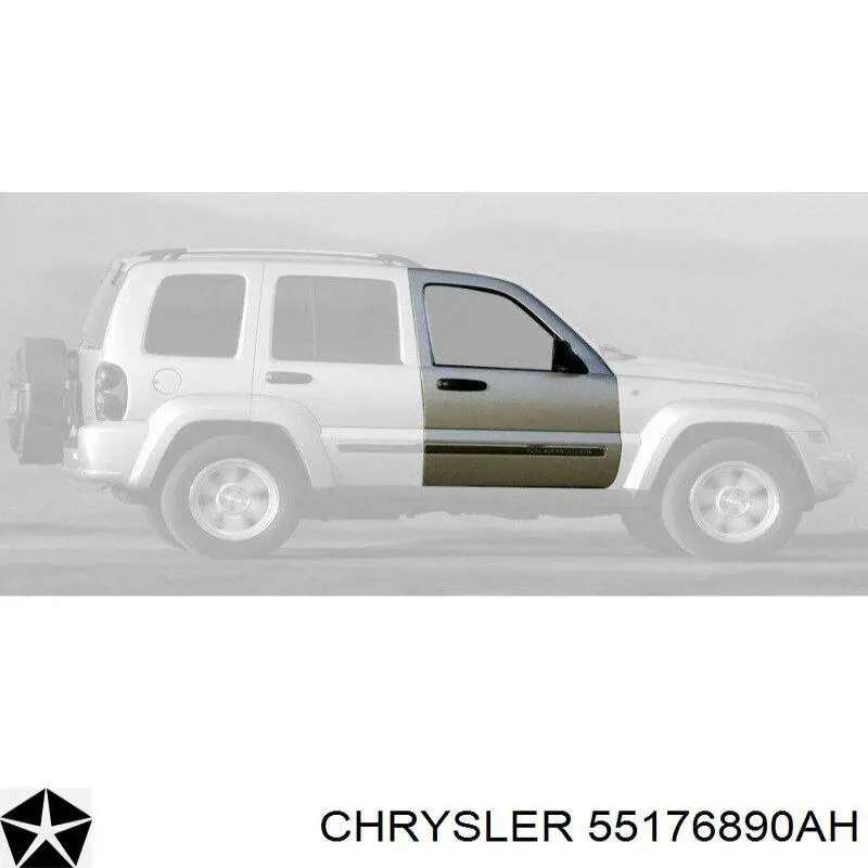 55176890AI Chrysler porta dianteira direita