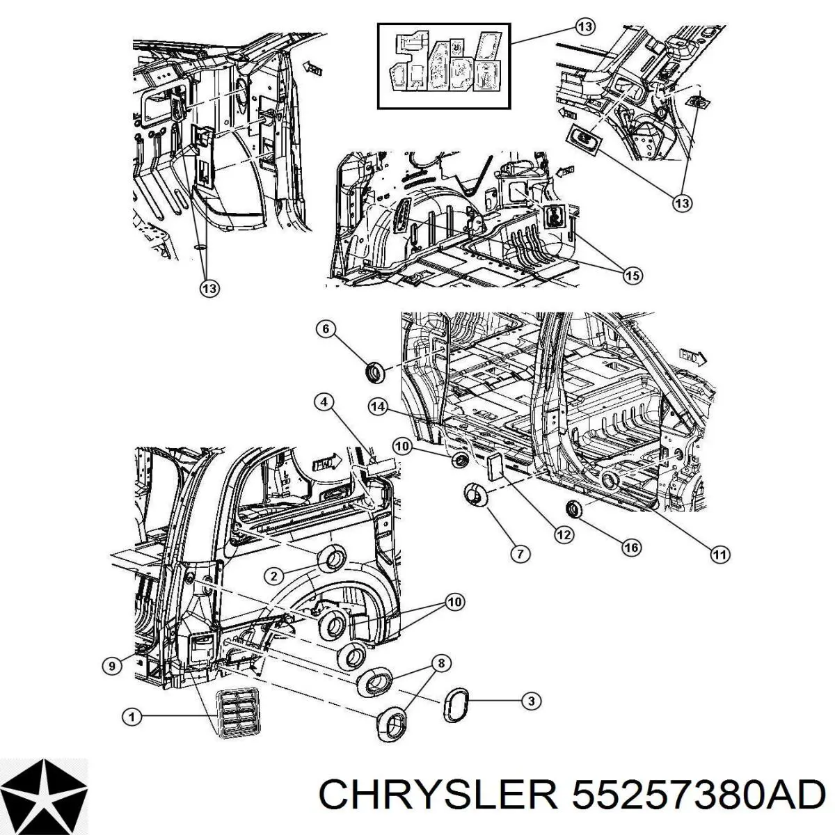  Chrysler 55257380AD цена, от 3.17 USD