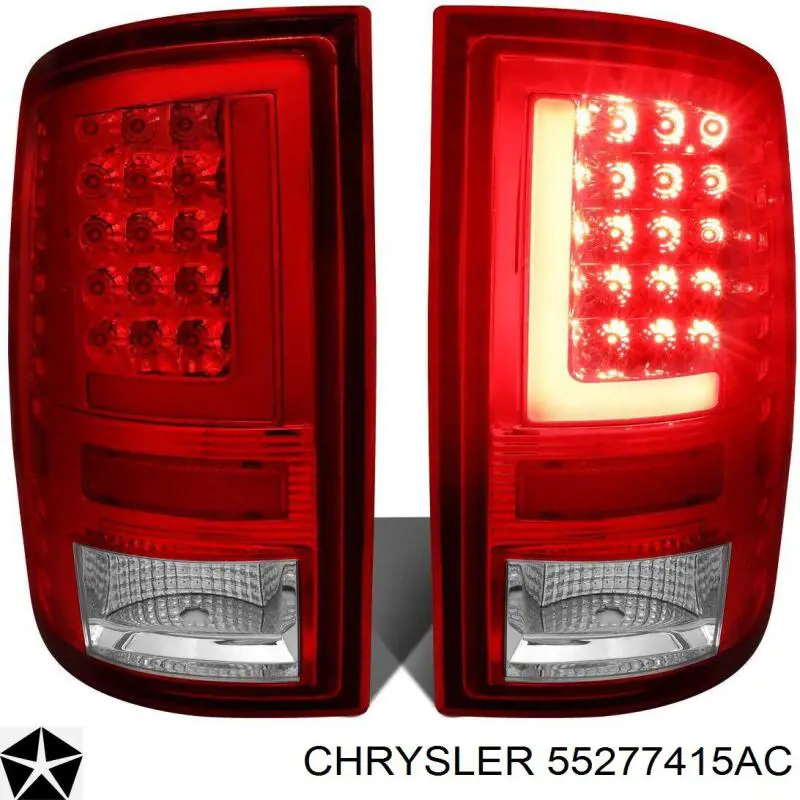 Задняя левая фара Chrysler 55277415AC цена, от 35.13 USD