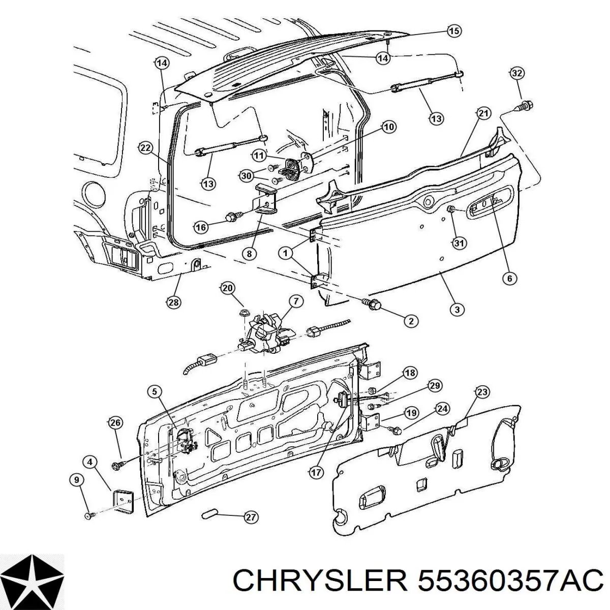  Chrysler 55360357AC цена, от 39.46 USD