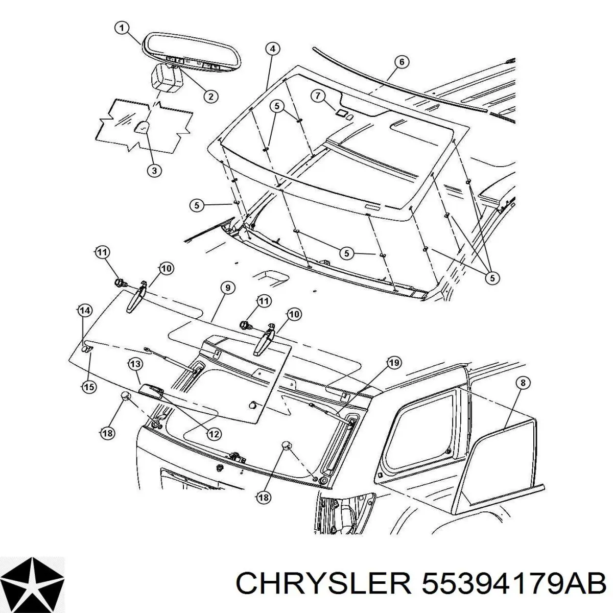  Chrysler 55394179AB цена, от 15.52 USD