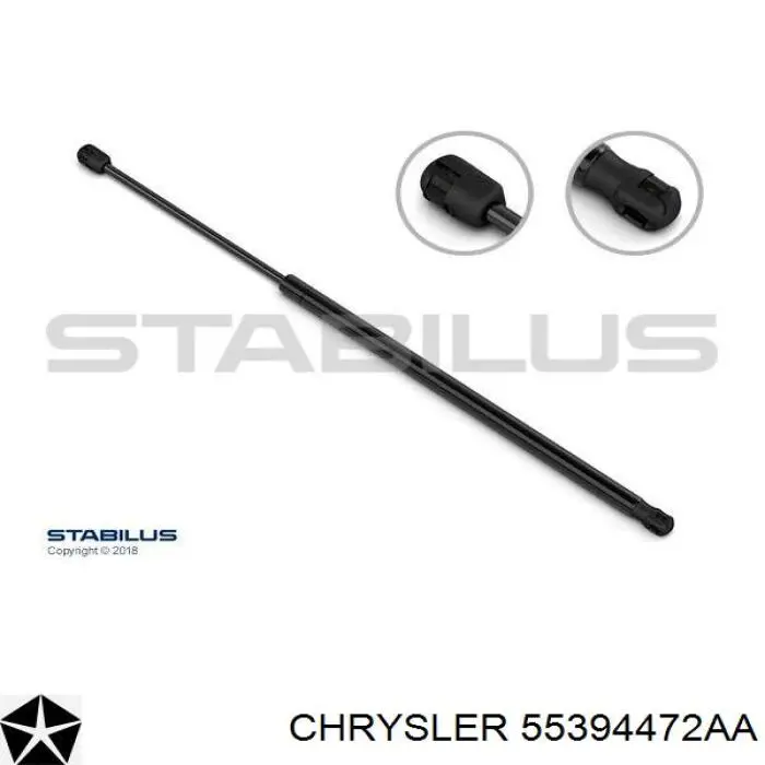 Амортизатор капота газовый Chrysler 55394472AA цена, от 7.65 USD