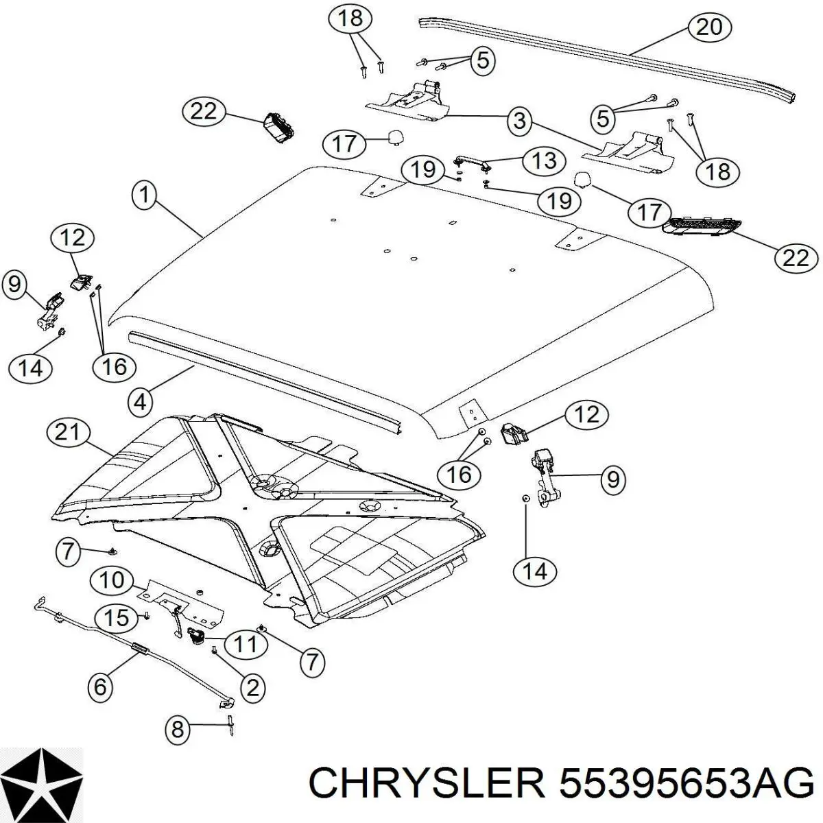  Chrysler 55395653AF цена, от 16.14 USD