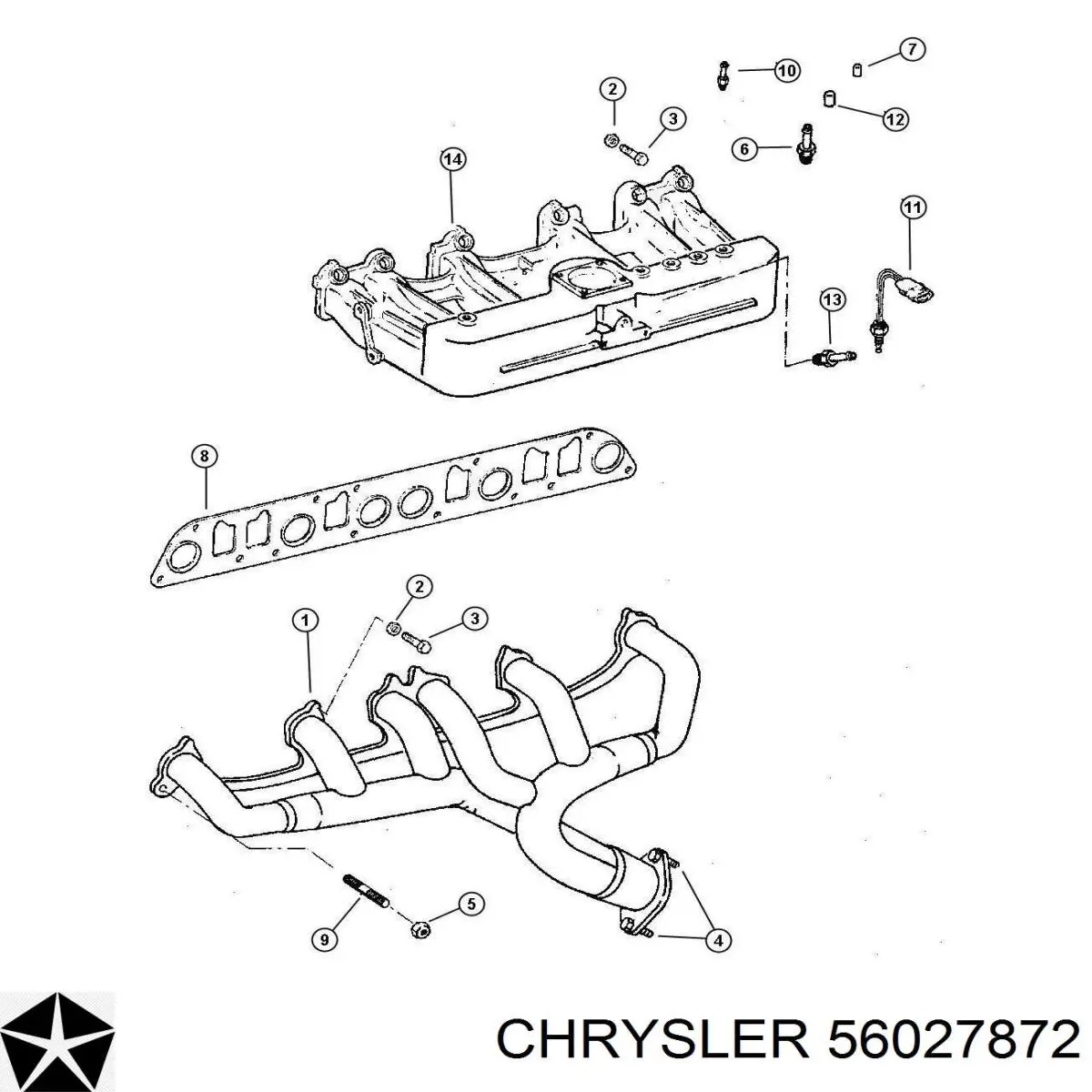 Купить 56027872 Chrysler Терморегулятор воздуха