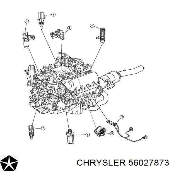 56027873 Chrysler Термовыключатель