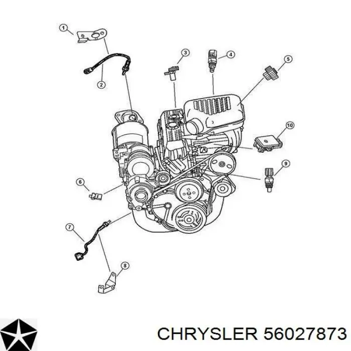 Датчик указателя температуры охлаждающей жидкости Chrysler 56027873 цена, от 10.12 USD