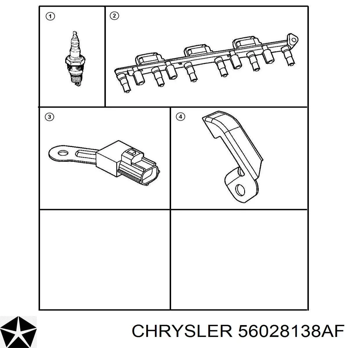 Купить 56028138AF Chrysler Катушка зажигания