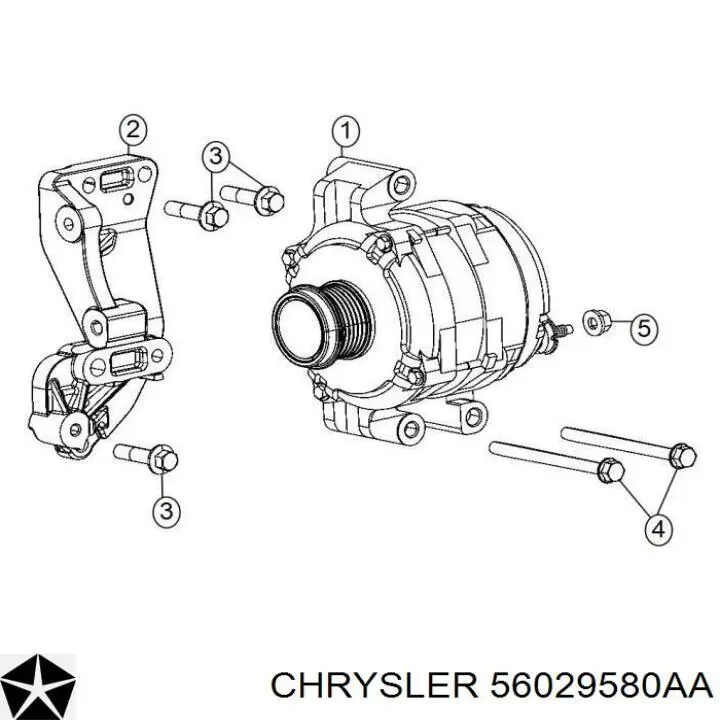 Купить 56029580AC Chrysler Генератор