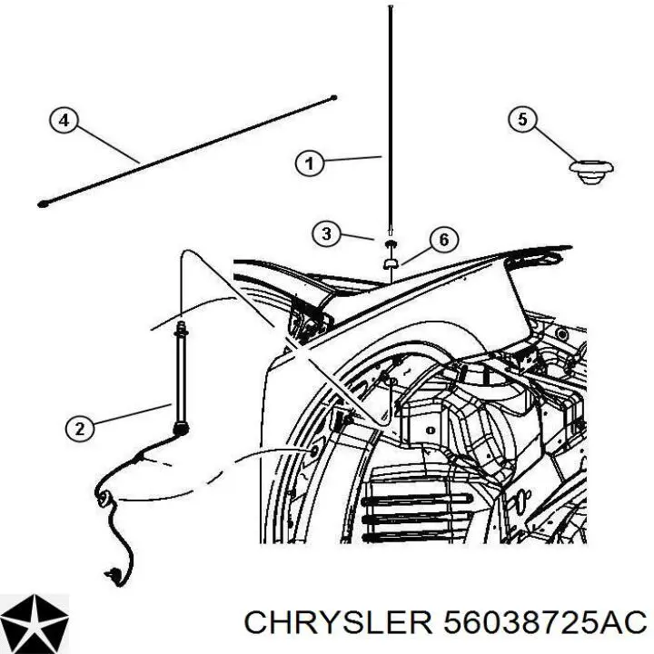  Chrysler 56038725AC цена, от 38.01 USD