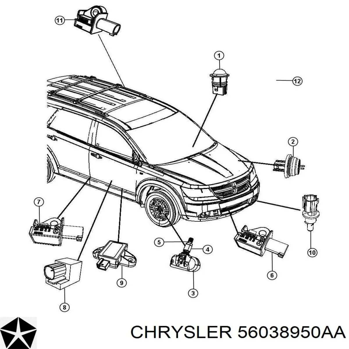  Chrysler 56038950AA цена, от 11.46 USD