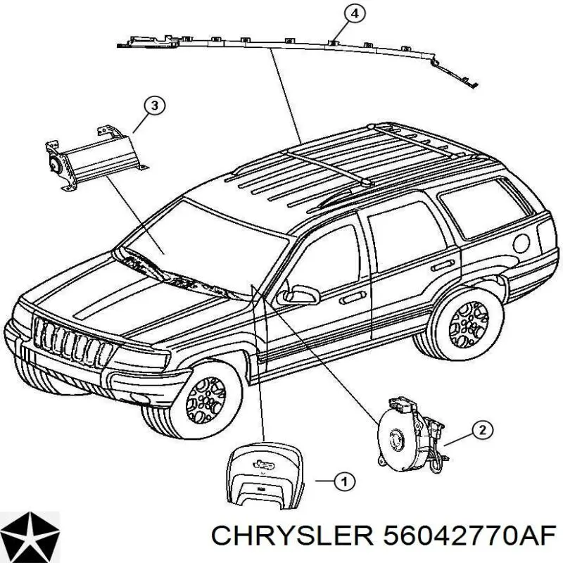 Шлейф руля 56042770AF Chrysler