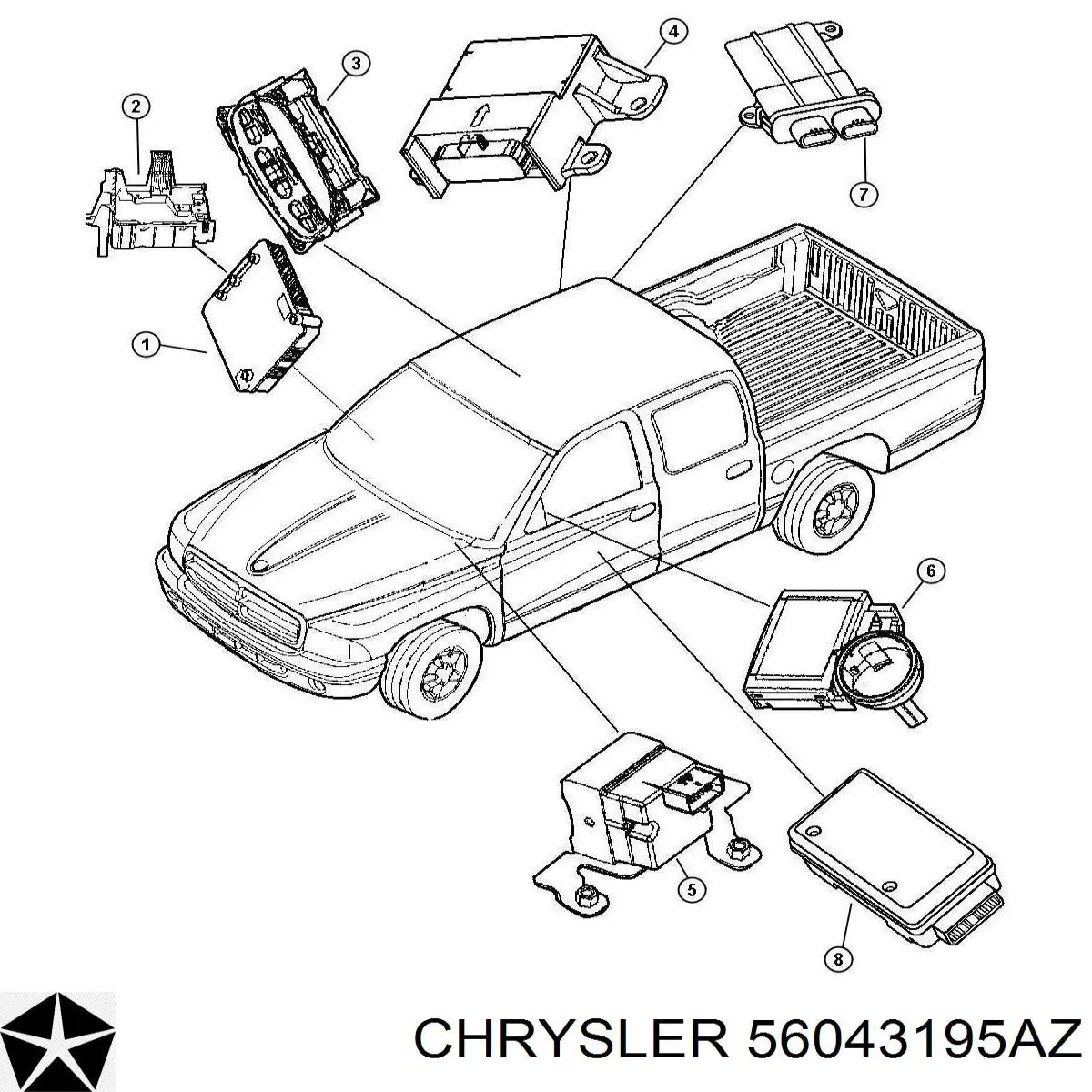Купить 56043195AZ Chrysler 