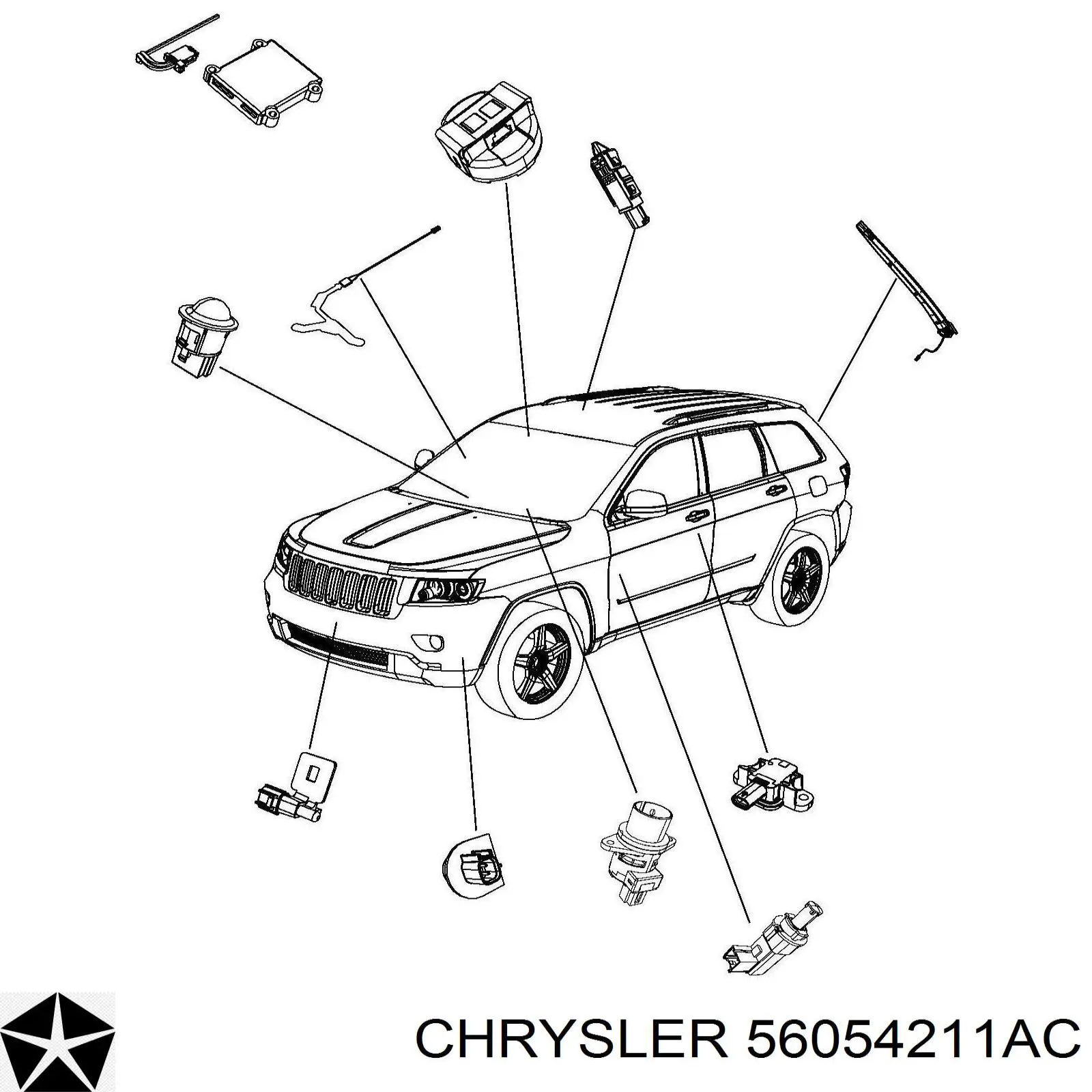  Chrysler 56054211AC цена, от 39.50 USD