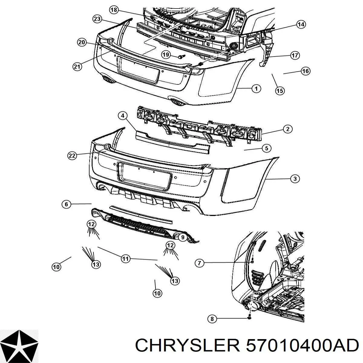  Chrysler 57010400AD цена, от 28.09 USD