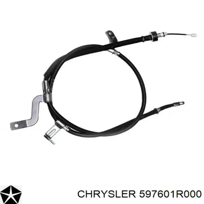 597601R000 Chrysler cabo do freio de estacionamento traseiro esquerdo