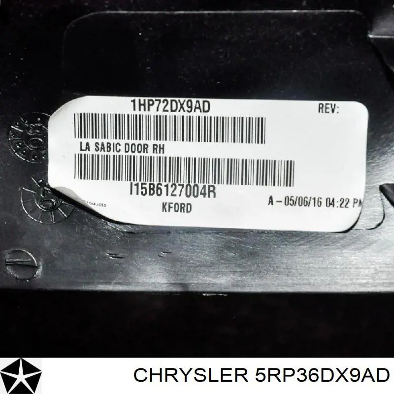 5RP36DX9AD Chrysler 