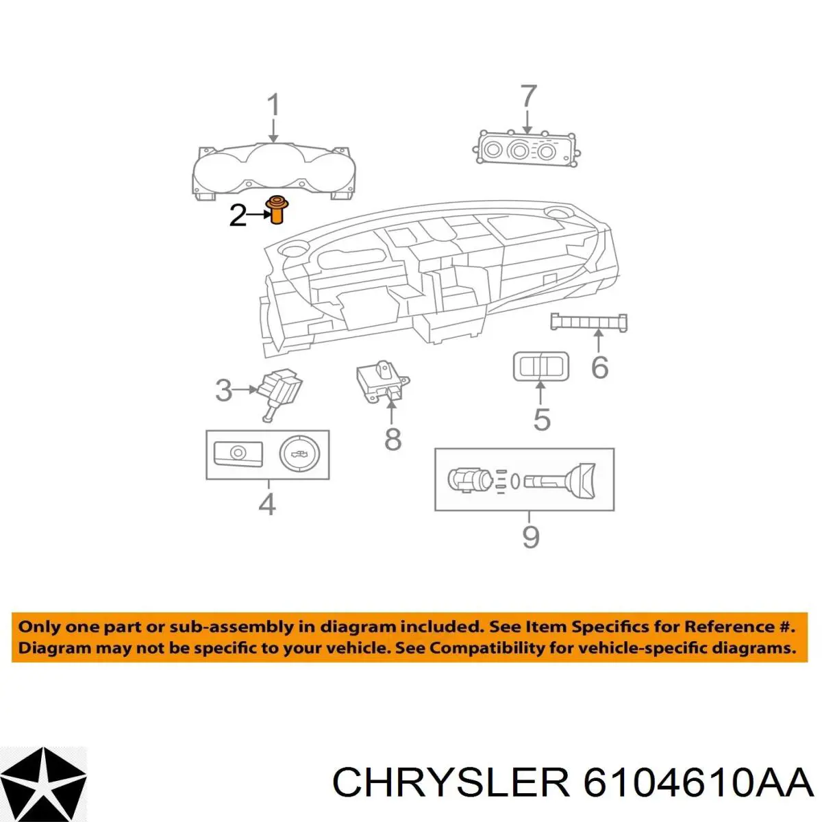  6104610AA Chrysler