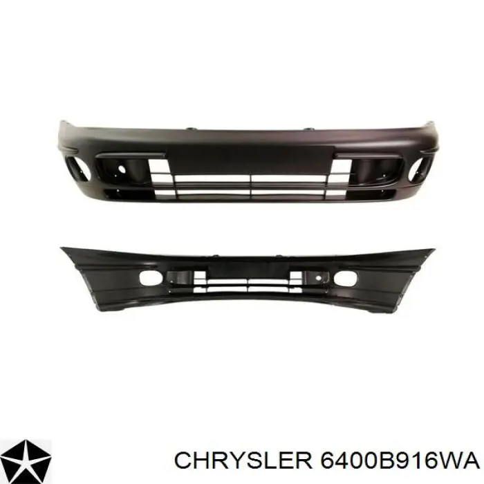 6400B916WA Chrysler pára-choque dianteiro