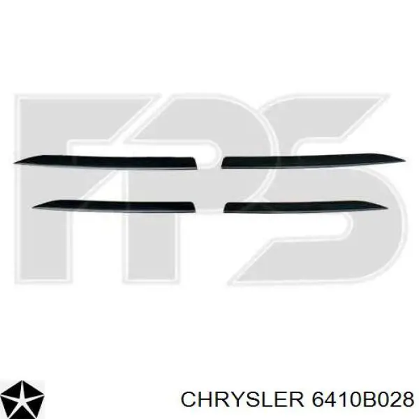6410B028 Chrysler reforçador do pára-choque traseiro