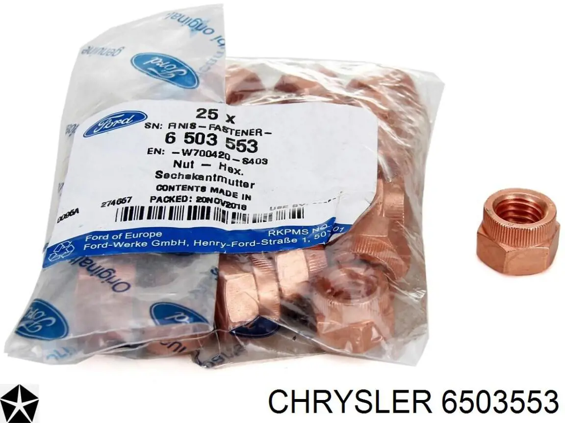 Болт шкива коленвала Chrysler 06503553 цена, от 11.10 USD
