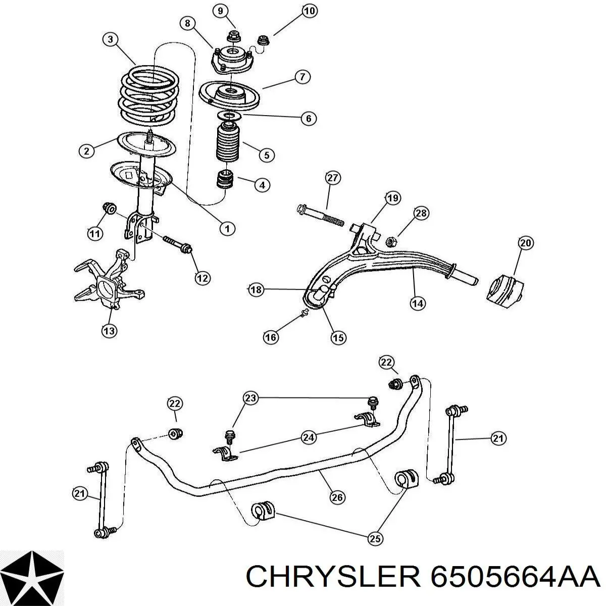 Купить 6505664AA Chrysler 