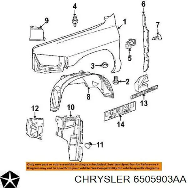  6505903AA Chrysler