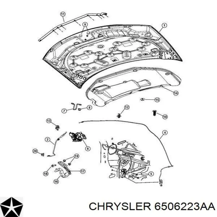  6506223AA Chrysler