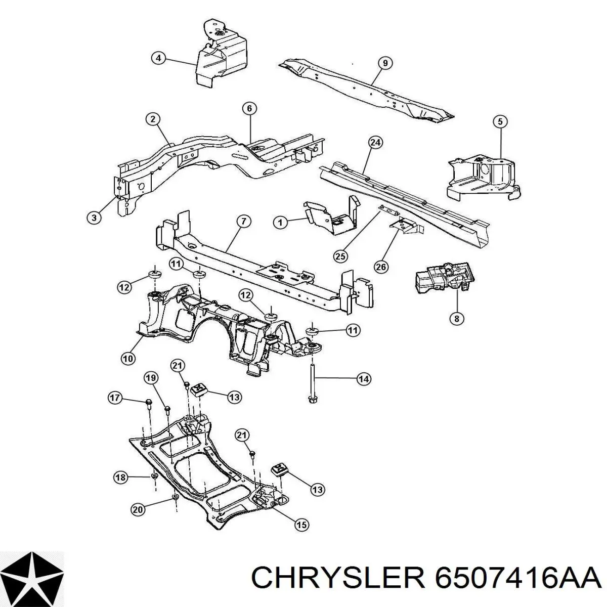 Купить 06507416AA Chrysler 