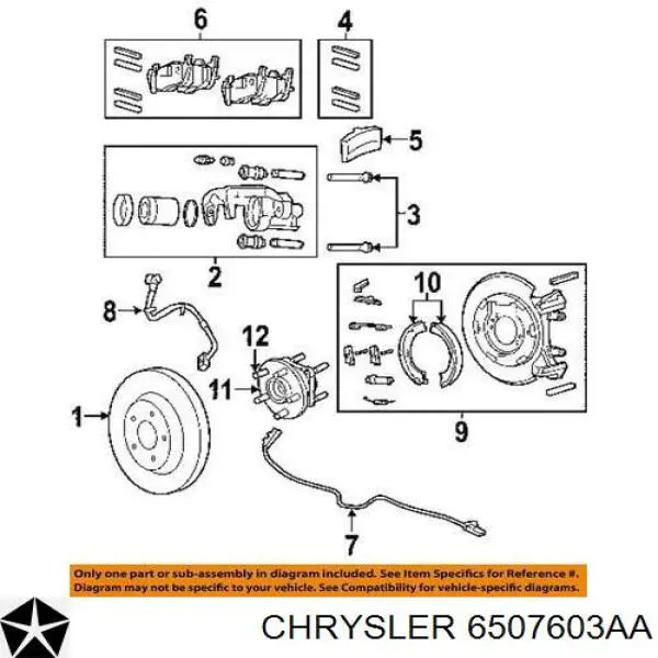 6507603AA Chrysler 